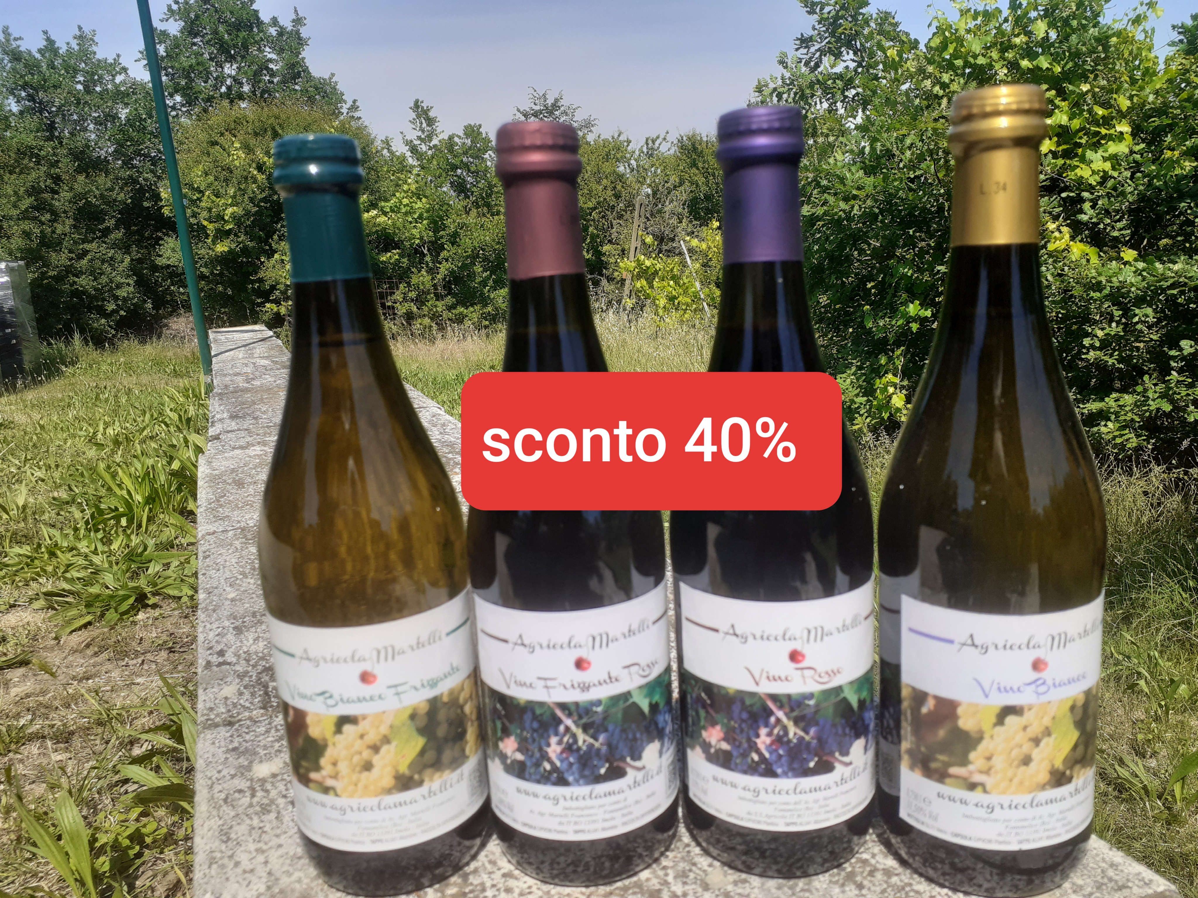 mix n 4 bottiglie da 0.75 l produzione propria